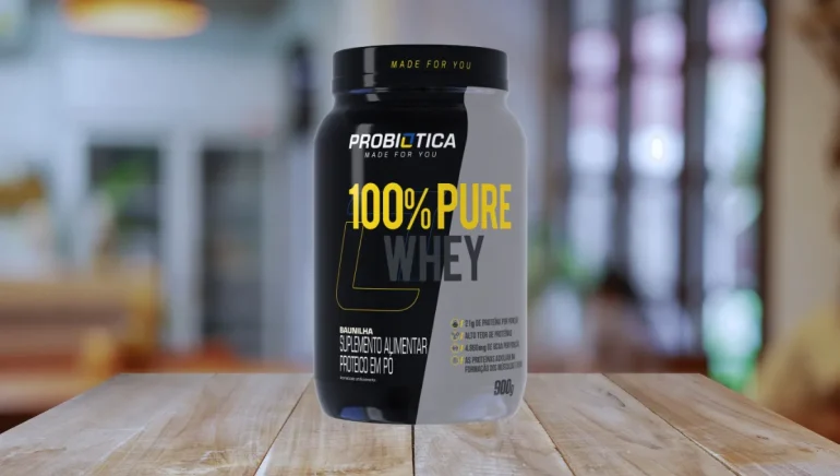 100% Pure Whey Protein Probiótica é bom?
